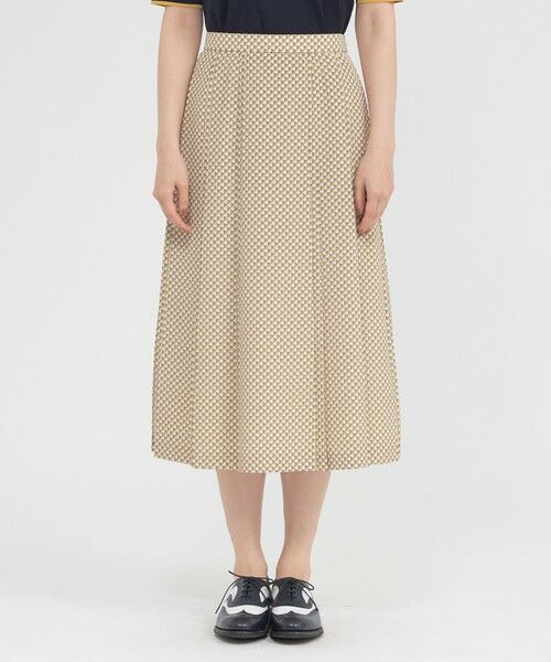 Paul Stuart / ポール・スチュアート スカート | 【ウォッシャブル】幾何学プリントジャガード　スカート | 詳細5