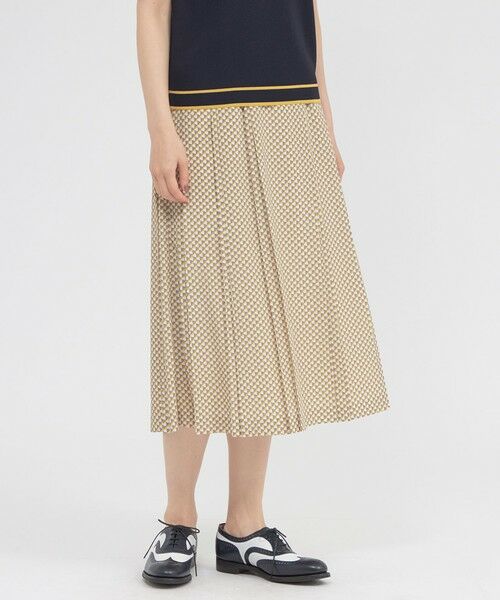 Paul Stuart / ポール・スチュアート スカート | 【ウォッシャブル】幾何学プリントジャガード　スカート | 詳細12