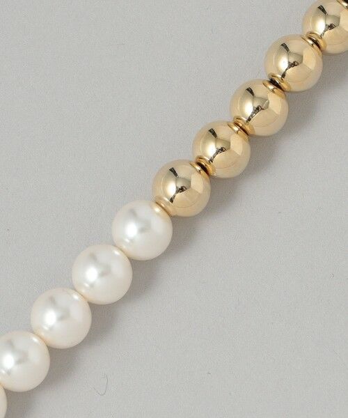 Paul Stuart / ポール・スチュアート アクセサリー | メタルパールネックレス | 詳細4