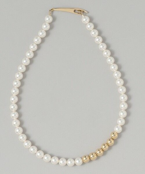 Paul Stuart / ポール・スチュアート アクセサリー | メタルパールネックレス | 詳細5