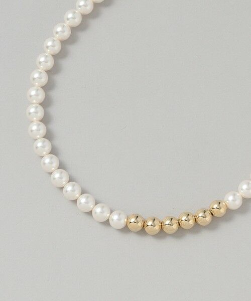 Paul Stuart / ポール・スチュアート アクセサリー | メタルパールネックレス | 詳細2