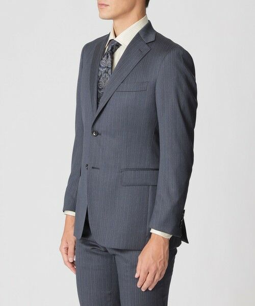 Paul Stuart / ポール・スチュアート セットアップ | 【Nikkei magazine掲載】【EASTGATE MODEL】スチュアーツブルー ストライプ柄スーツ | 詳細4