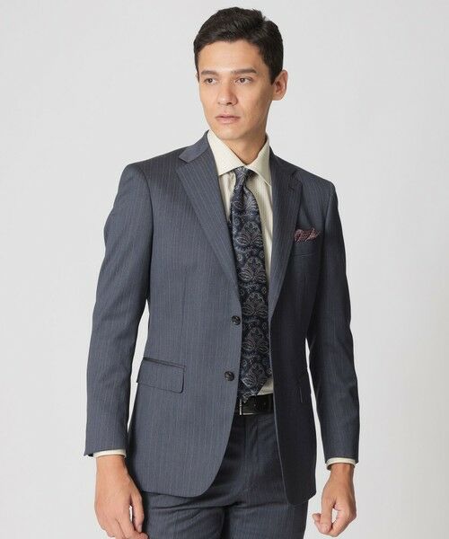 Paul Stuart/ポール・スチュアート 【EASTGATE MODEL】スチュアーツブルー ストライプ柄スーツ ブルー系7 48 Paul Stuart/ポール・スチュアート 【EASTGATE MODEL】スチュアーツブルー ストライプ柄スーツ ブルー系7 48