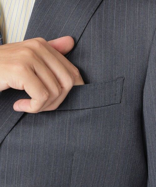 Paul Stuart / ポール・スチュアート セットアップ | 【Nikkei magazine掲載】【EASTGATE MODEL】スチュアーツブルー ストライプ柄スーツ | 詳細7
