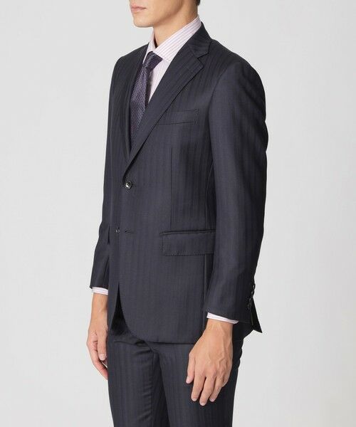 Paul Stuart / ポール・スチュアート セットアップ | 【Nikkei magazine掲載】【EASTGATE MODEL】カシミヤブレンド ストライプ柄スーツ | 詳細4