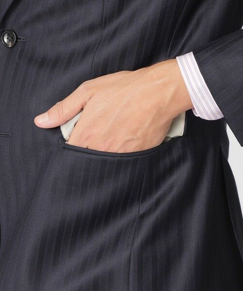 Paul Stuart / ポール・スチュアート セットアップ | 【Nikkei magazine掲載】【EASTGATE MODEL】カシミヤブレンド ストライプ柄スーツ | 詳細8