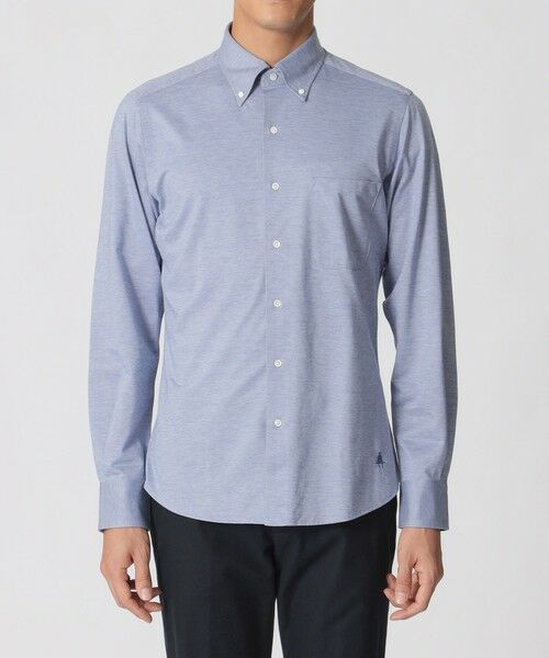 Paul Stuart / ポール・スチュアート シャツ・ブラウス | バーズアイジャージー シャツ | 詳細6