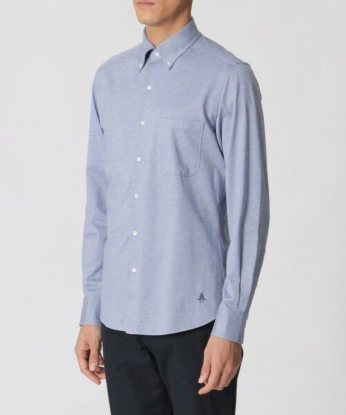 Paul Stuart / ポール・スチュアート シャツ・ブラウス | バーズアイジャージー シャツ | 詳細7