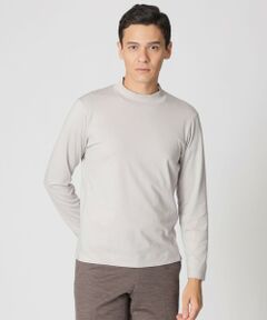 Paul Stuart / ポール・スチュアート カットソー | 【ウォッシャブル】ウールプレーティングモックネックTシャツ