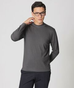 Paul Stuart / ポール・スチュアート カットソー | 【ウォッシャブル】ウールプレーティングモックネックTシャツ