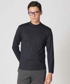 Paul Stuart / ポール・スチュアート カットソー | 【ウォッシャブル】ウールプレーティングモックネックTシャツ