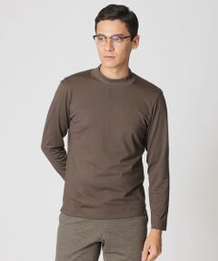 Paul Stuart / ポール・スチュアート カットソー | 【ウォッシャブル】ウールプレーティングモックネックTシャツ