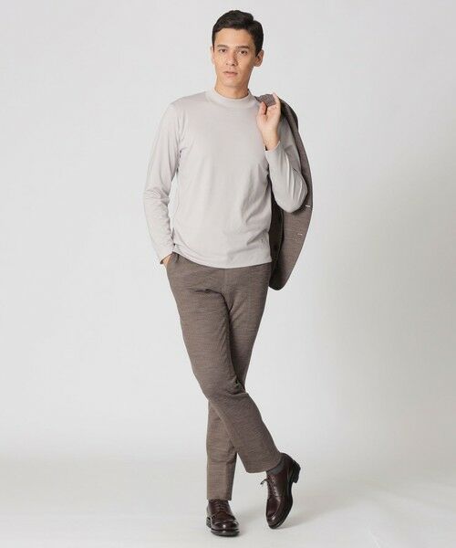 Paul Stuart / ポール・スチュアート カットソー | 【ウォッシャブル】ウールプレーティングモックネックTシャツ | 詳細2