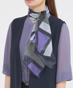 Paul Stuart / ポール・スチュアート マフラー・ショール・スヌード・ストール | 【ウォッシャブル】ジオメシルクストール