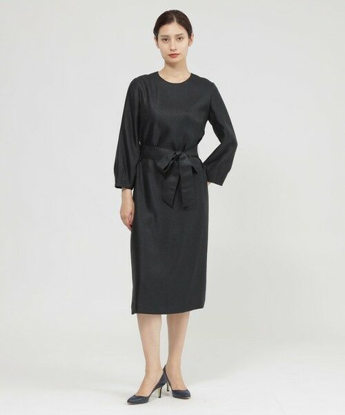 Paul Stuart / ポール・スチュアート ロング・マキシ丈ワンピース | 【ウォッシャブル】シアーオーガンジージャガード　ワンピース | 詳細3