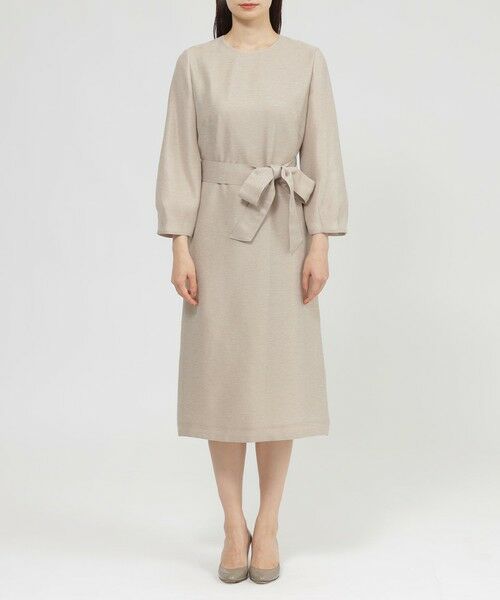 Paul Stuart / ポール・スチュアート ロング・マキシ丈ワンピース | 【ウォッシャブル】シアーオーガンジージャガード　ワンピース | 詳細4