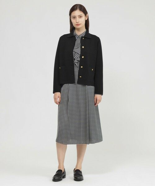 Paul Stuart / ポール・スチュアート ロング・マキシ丈ワンピース | 【Nikkei magazine掲載】【ウォッシャブル】ラインドット　ワンピース | 詳細3