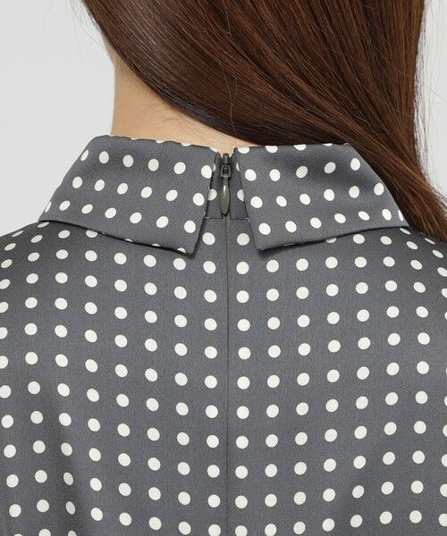 Paul Stuart / ポール・スチュアート ロング・マキシ丈ワンピース | 【Nikkei magazine掲載】【ウォッシャブル】ラインドット　ワンピース | 詳細8