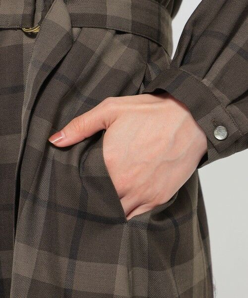 Paul Stuart / ポール・スチュアート ロング・マキシ丈ワンピース | 【ウォッシャブル】ブロックチェック　ワンピース | 詳細11