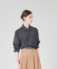 Paul Stuart / ポール・スチュアート シャツ・ブラウス | 【ウォッシャブル】ウールボイル　ブラウス