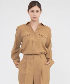 Paul Stuart / ポール・スチュアート シャツ・ブラウス | 【ウォッシャブル】ウールボイル　ブラウス