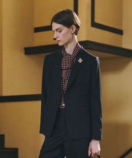 Paul Stuart / ポール・スチュアート シャツ・ブラウス | 【eclat掲載】【ウォッシャブル】ラインドット　ブラウス | 詳細1