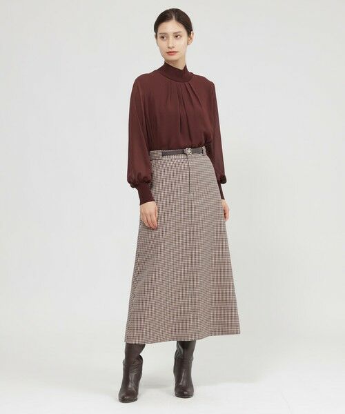 Paul Stuart / ポール・スチュアート シャツ・ブラウス | 【Nikkei magazine掲載】【ウォッシャブル】ジョーゼットコンビ　プルオーバー | 詳細4