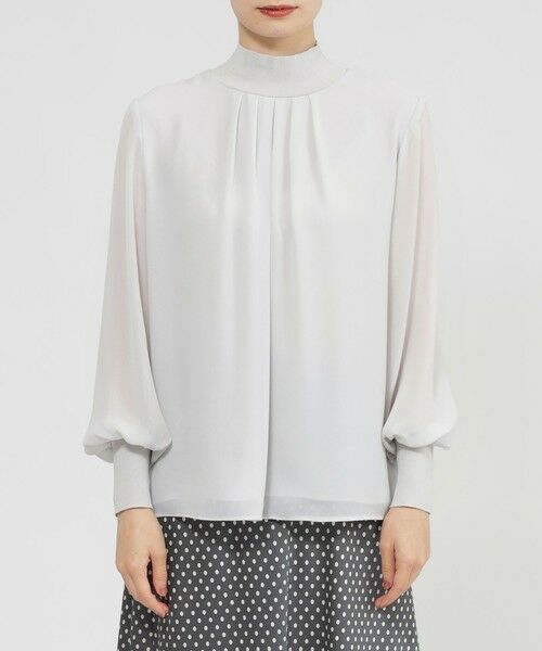 Paul Stuart / ポール・スチュアート シャツ・ブラウス | 【Nikkei magazine掲載】【ウォッシャブル】ジョーゼットコンビ　プルオーバー | 詳細7