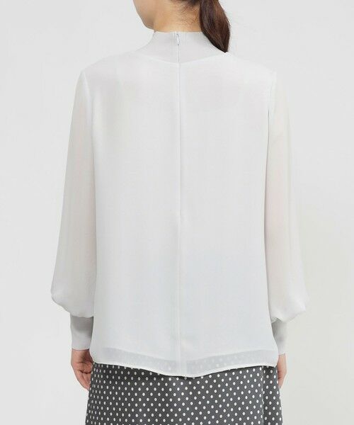 Paul Stuart / ポール・スチュアート シャツ・ブラウス | 【Nikkei magazine掲載】【ウォッシャブル】ジョーゼットコンビ　プルオーバー | 詳細9