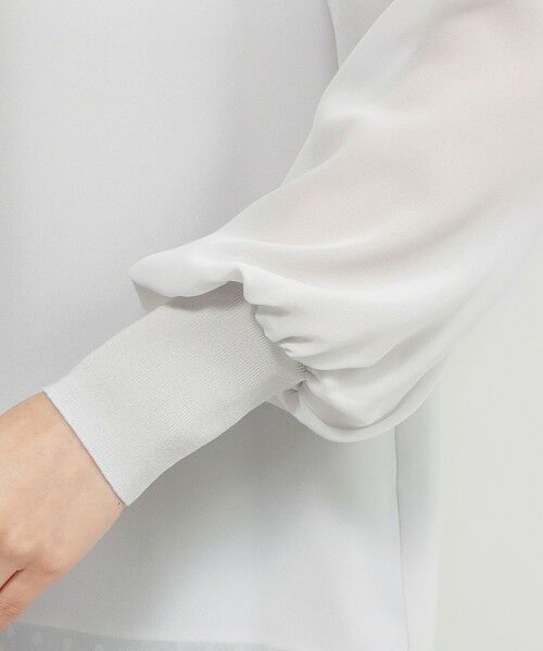 Paul Stuart / ポール・スチュアート シャツ・ブラウス | 【Nikkei magazine掲載】【ウォッシャブル】ジョーゼットコンビ　プルオーバー | 詳細11