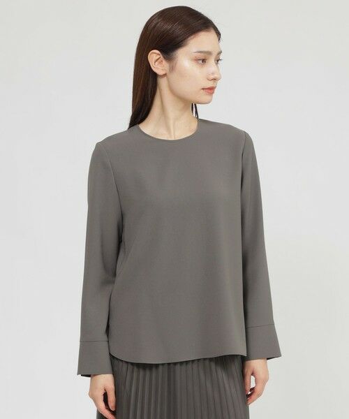 Paul Stuart / ポール・スチュアート シャツ・ブラウス | 【Nikkei magazine掲載】【ウォッシャブル】ヴィーナスバックサテン　ブラウス | 詳細1