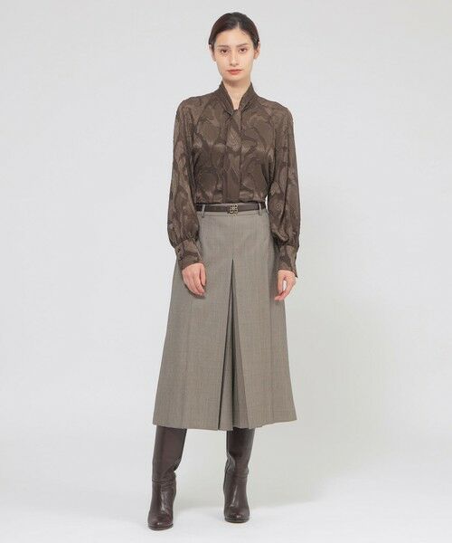 Paul Stuart / ポール・スチュアート シャツ・ブラウス | 【eclat掲載】【ウォッシャブル】シフォンカットジャカード　ブラウス | 詳細7