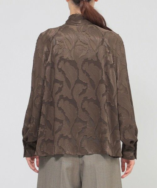 Paul Stuart / ポール・スチュアート シャツ・ブラウス | 【eclat掲載】【ウォッシャブル】シフォンカットジャカード　ブラウス | 詳細10