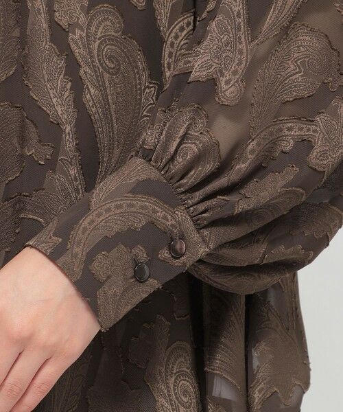 Paul Stuart / ポール・スチュアート シャツ・ブラウス | 【eclat掲載】【ウォッシャブル】シフォンカットジャカード　ブラウス | 詳細11