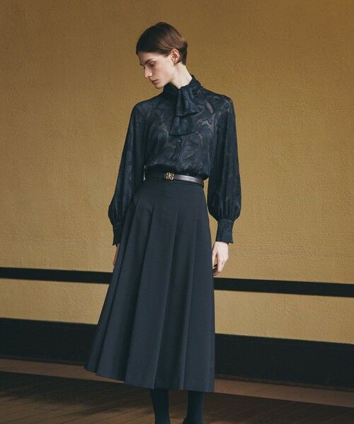 Paul Stuart / ポール・スチュアート シャツ・ブラウス | 【eclat掲載】【ウォッシャブル】シフォンカットジャカード　ブラウス | 詳細2