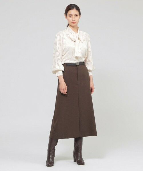 Paul Stuart / ポール・スチュアート シャツ・ブラウス | 【eclat掲載】【ウォッシャブル】シフォンカットジャカード　ブラウス | 詳細5