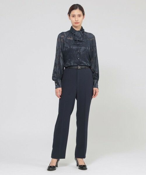 Paul Stuart / ポール・スチュアート シャツ・ブラウス | 【eclat掲載】【ウォッシャブル】シフォンカットジャカード　ブラウス | 詳細6