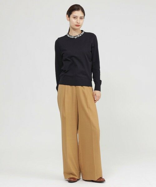 Paul Stuart / ポール・スチュアート ニット・セーター | 【Nikkei magazine/eclat掲載】【ウォッシャブル】ビジューニット　プルオーバー | 詳細4