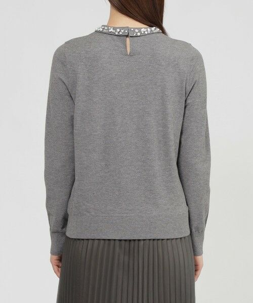 Paul Stuart / ポール・スチュアート ニット・セーター | 【Nikkei magazine/eclat掲載】【ウォッシャブル】ビジューニット　プルオーバー | 詳細8