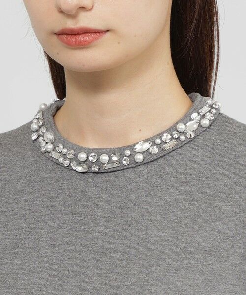 Paul Stuart / ポール・スチュアート ニット・セーター | 【Nikkei magazine/eclat掲載】【ウォッシャブル】ビジューニット　プルオーバー | 詳細9