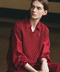 Paul Stuart / ポール・スチュアート ニット・セーター | 【ウォッシャブル】アランニット　ジレ