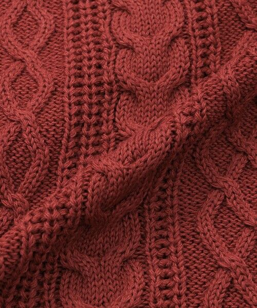 Paul Stuart / ポール・スチュアート ニット・セーター | 【ウォッシャブル】アランニット　ジレ | 詳細8