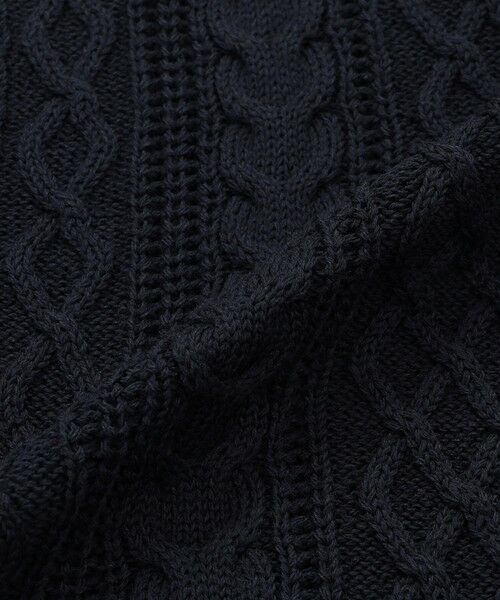 Paul Stuart / ポール・スチュアート ニット・セーター | 【ウォッシャブル】アランニット　ジレ | 詳細9