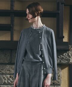 Paul Stuart / ポール・スチュアート ニット・セーター | 【Nikkei magazine掲載】【ウォッシャブル】ビジューニット　カーディガン