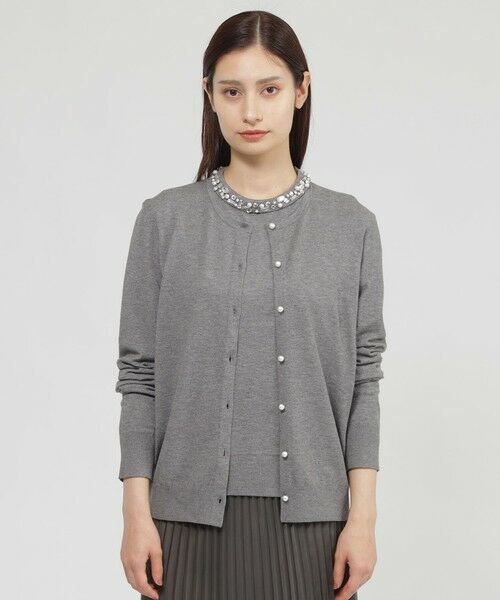 Paul Stuart / ポール・スチュアート ニット・セーター | 【Nikkei magazine掲載】【ウォッシャブル】ビジューニット　カーディガン | 詳細11