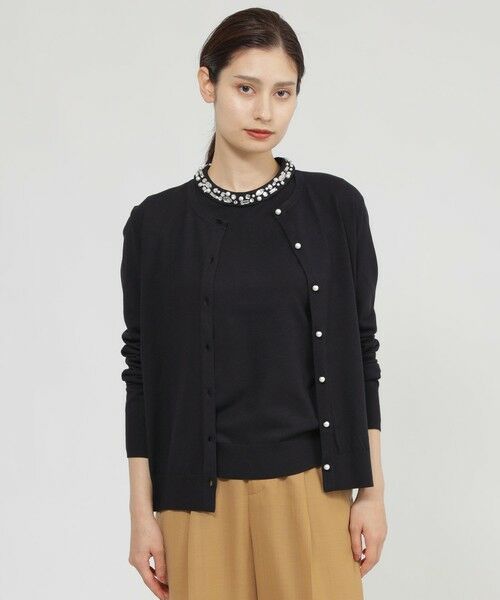 Paul Stuart / ポール・スチュアート ニット・セーター | 【Nikkei magazine掲載】【ウォッシャブル】ビジューニット　カーディガン | 詳細12