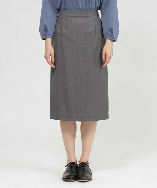 Paul Stuart / ポール・スチュアート スカート | ウールストライプ スカート | 詳細3