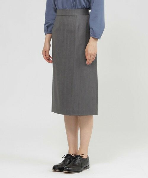 Paul Stuart / ポール・スチュアート スカート | ウールストライプ スカート | 詳細4