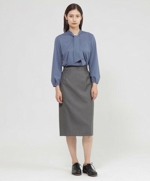 Paul Stuart / ポール・スチュアート スカート | ウールストライプ スカート | 詳細2