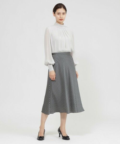 Paul Stuart / ポール・スチュアート スカート | 【ウォッシャブル】ラインドット　スカート | 詳細1